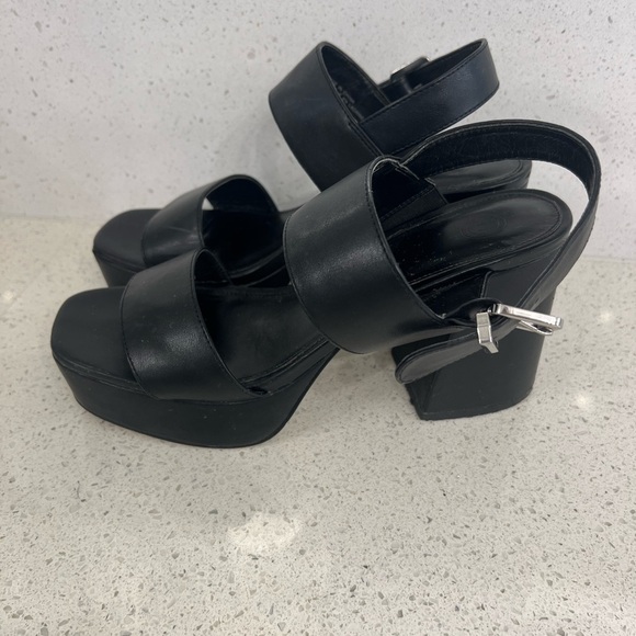 Urban Outfitters Rachel faux leather strappy platform heels - Picture 4 of 6